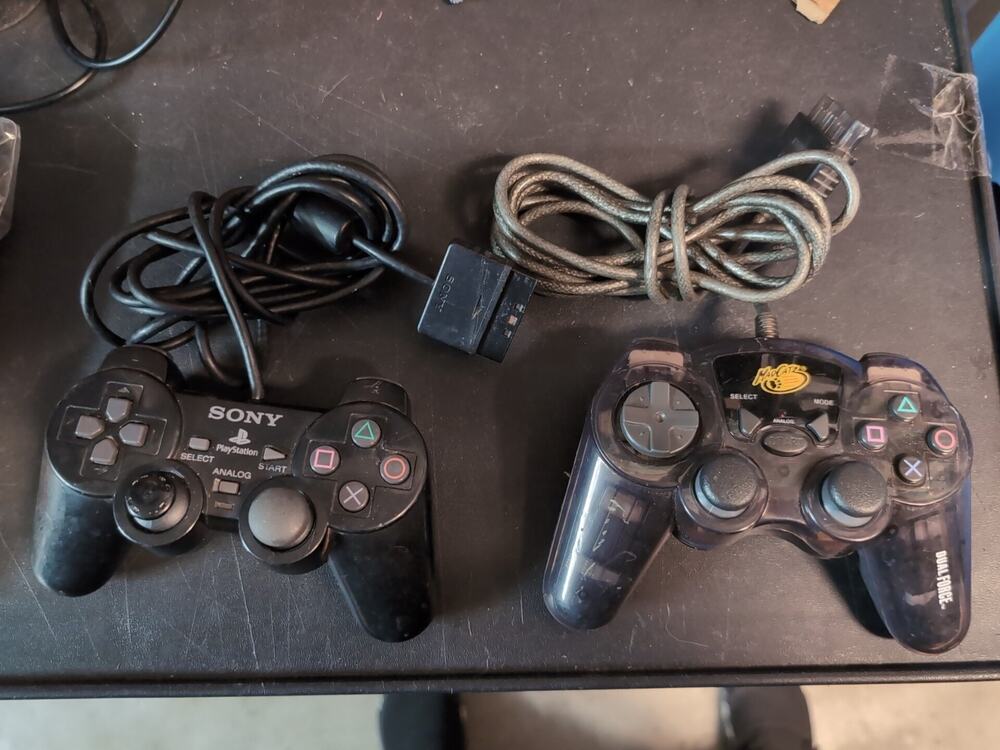 PlayStation2 Controller Lot Dualshock 2 Mad Catz Dual Force Analog Video Game